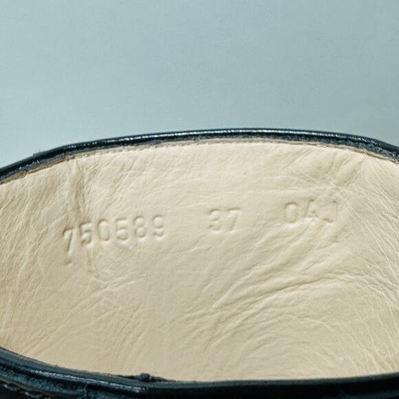 Gucci Horsebit Bootie 37/ US 7 Black Leather Platform Ankle Boots NIB $1,590 - Picture 13 of 15